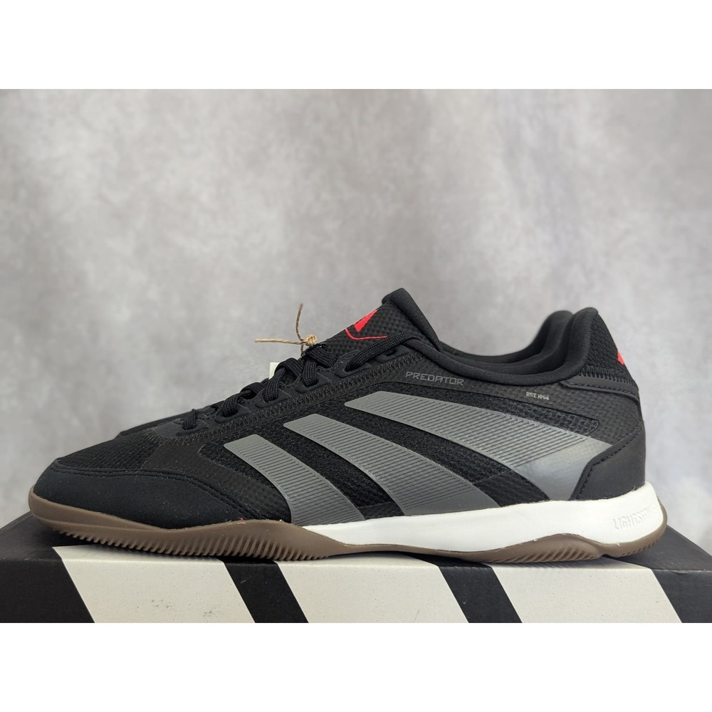 Adidas Predator League In Black Bred Red Indoor Soccer Sneaker Men 8.5 Women 9.5